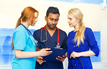 nurses with stethoscope